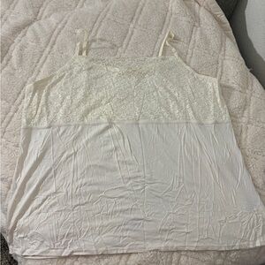 Lane Bryant Cream Camisole with Lace